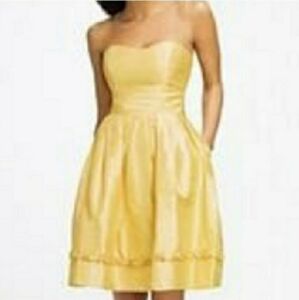 NWT Alfred Angelo Purely Silk Strapless Dress Size 6